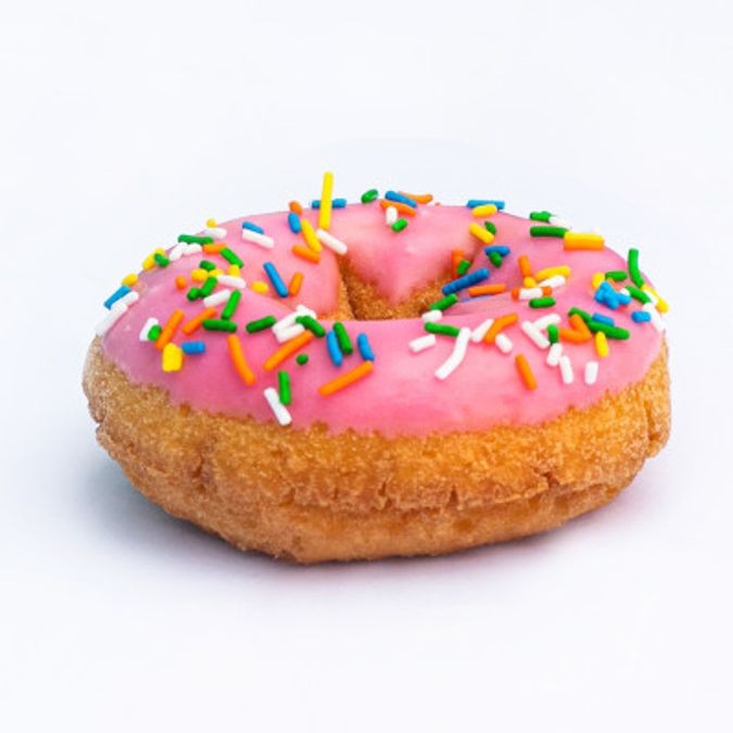 Strawberry Iced with Sprinkle Doughnut