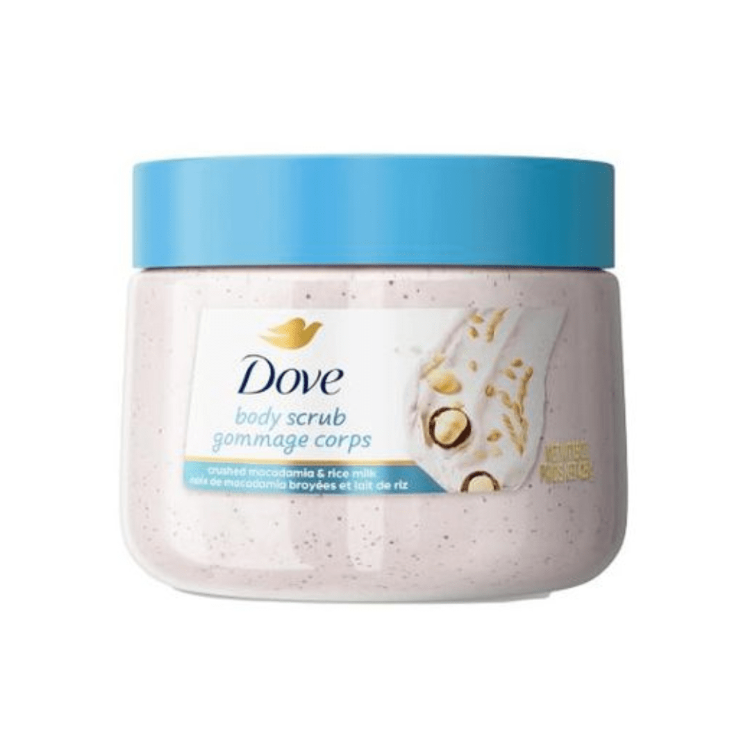 Dove Body Scrub Crushed Macadamia & Rice Milk – 425g