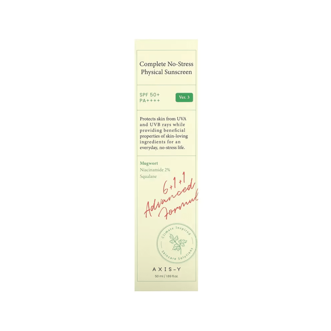 AXIS-Y Complete No-Stress Physical Sunscreen V.3 SPF50+ PA++++ – 50ml