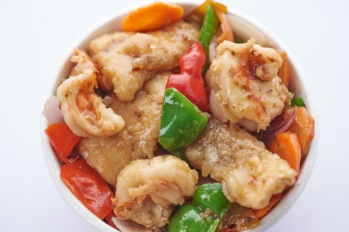 Prawns in White Chili Sauce
