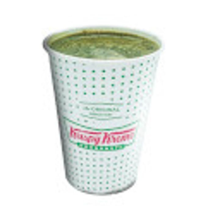 Hot matcha latte