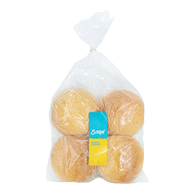 Burger Buns (4 plain pieces)