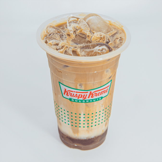Iced caramel macchiato latte