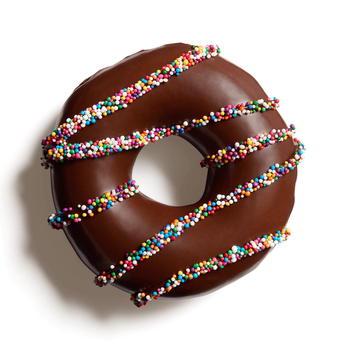 Chocolate carnival doughnut