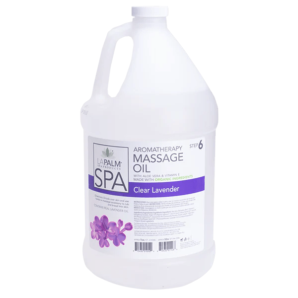 La palm Massage Oil Gallon Clear - Lavender